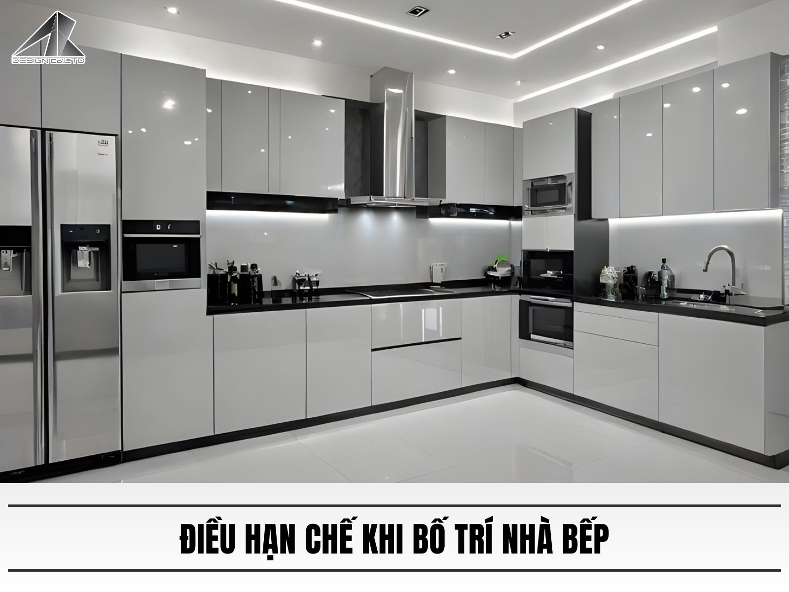 Điều hạn chế khi bố trí nhà bếp
