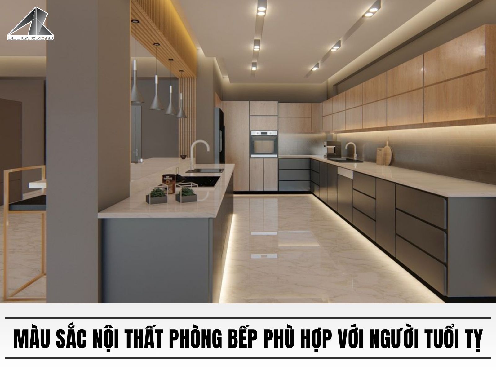Màu sắc nội thất phòng bếp phù hợp với người tuổi tỵ