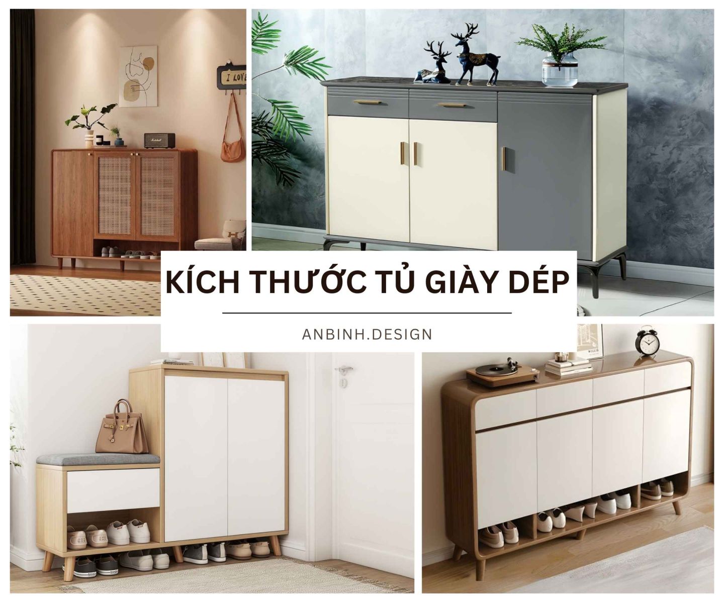 Kích thước tủ giày dép