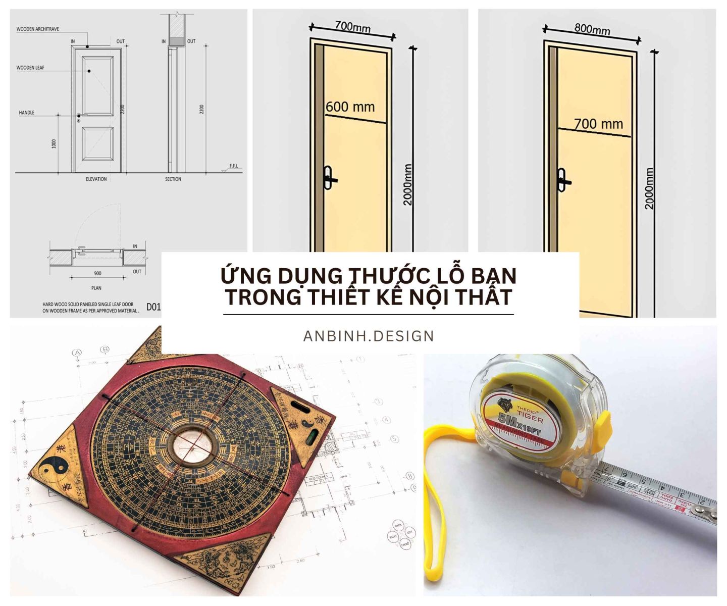 Ứng dụng thước lỗ ban trong thiết kế nội thất