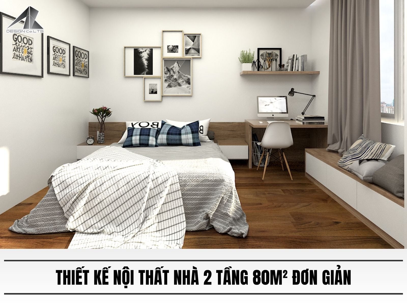 Thiet ke noi that nha 2 tang 80m² don gian