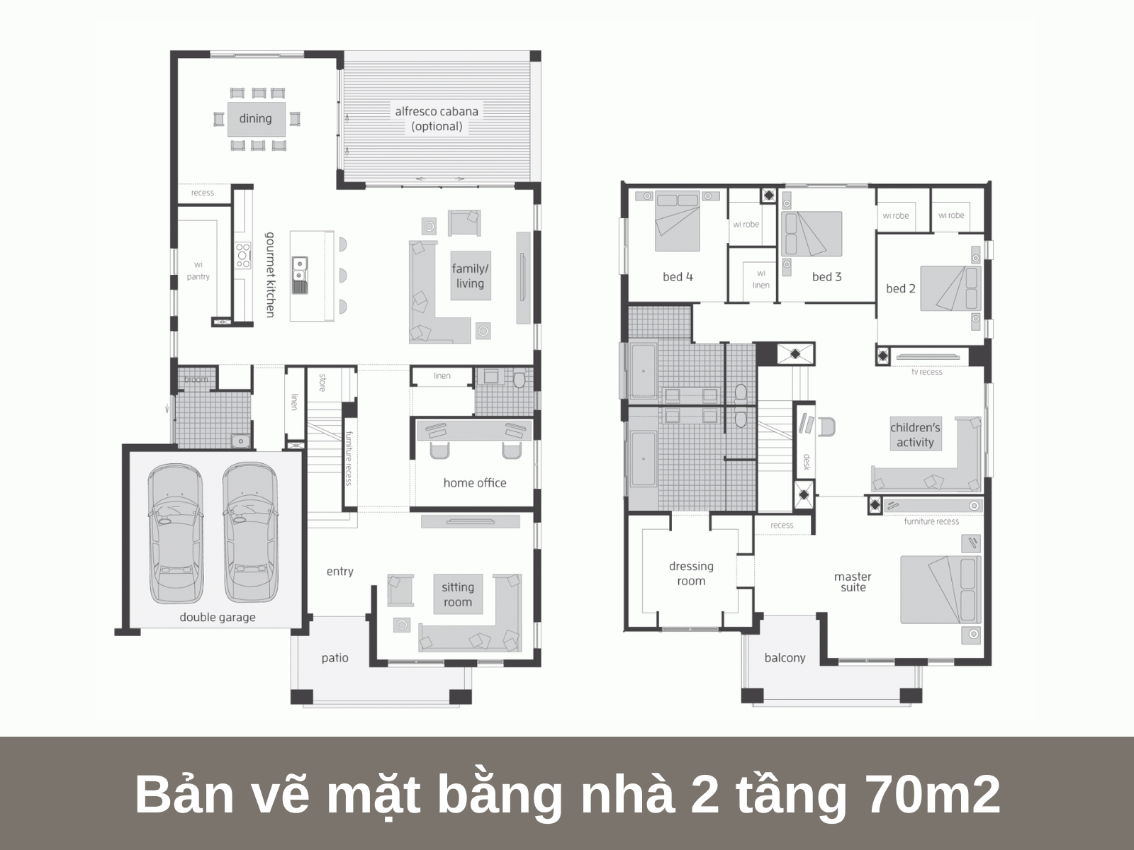 mot so mau ban ve nha 2 tang dep mat day du tien nghi