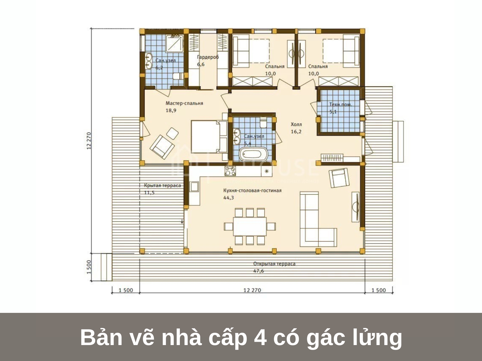 ban ve nha cap 4 co gac lung