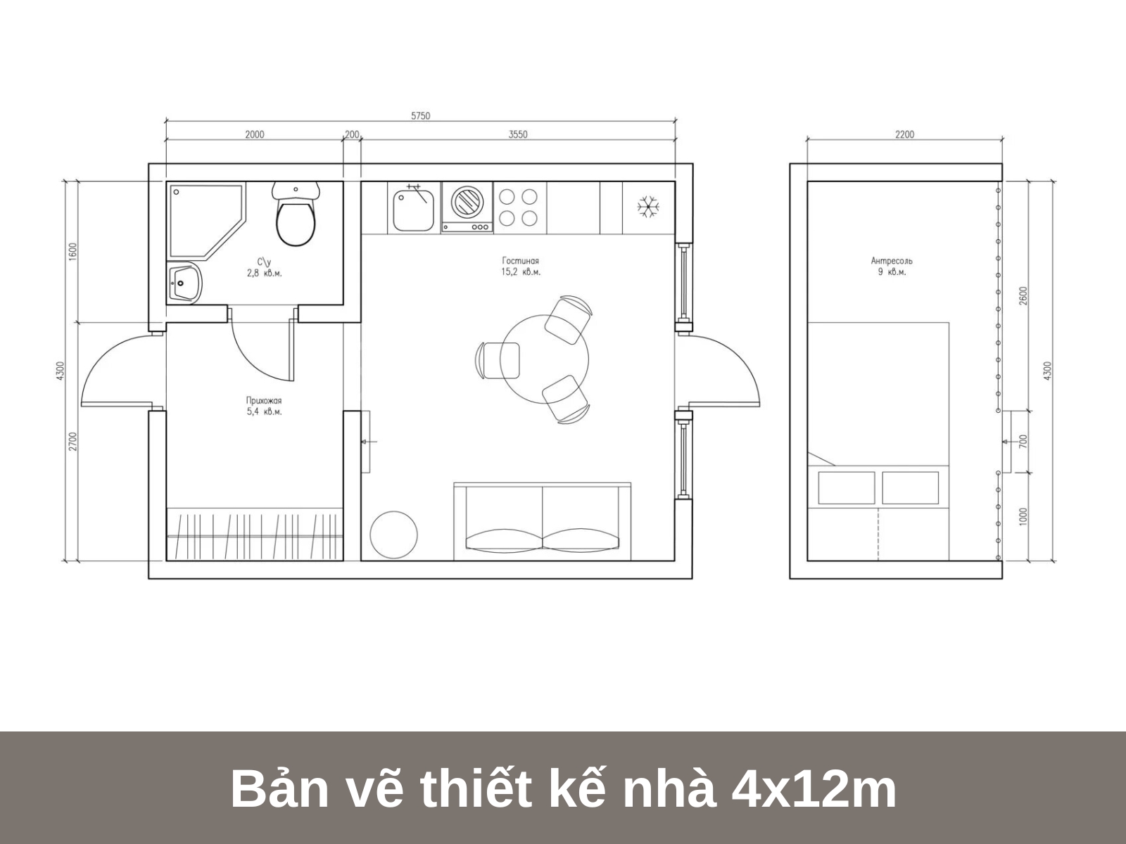 nhung ban ve thiet ke nha 4x12m duoc ua chuong nhat