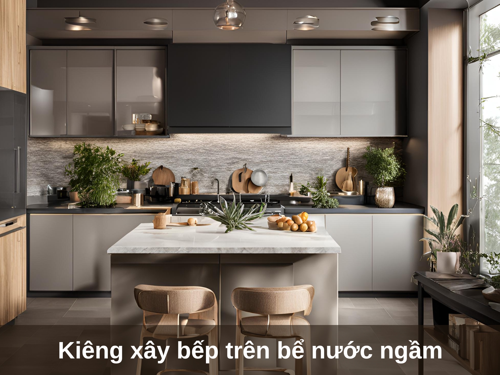 Kieng xay phong bep tren be nuoc ngam