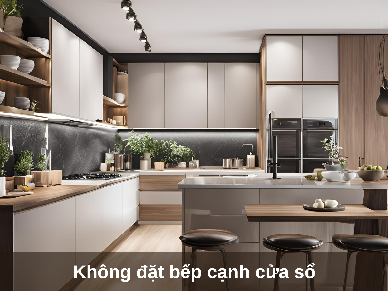 Khong nen dat bep nau canh cua so