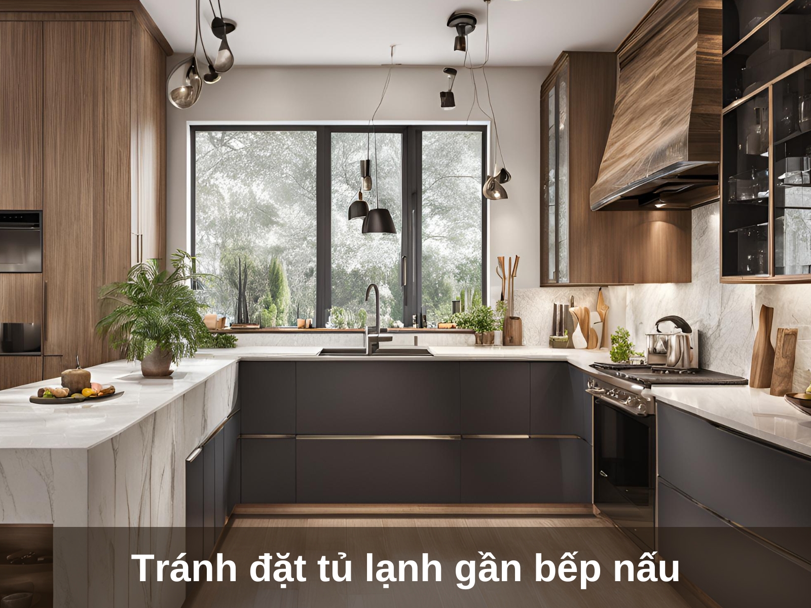 Tranh dat tu lanh gan hoac doi dien voi bep nau