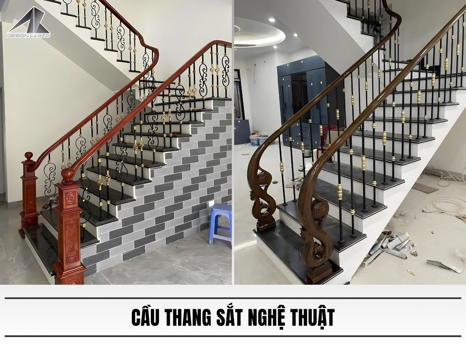 Cau thang sat nghe thuat
