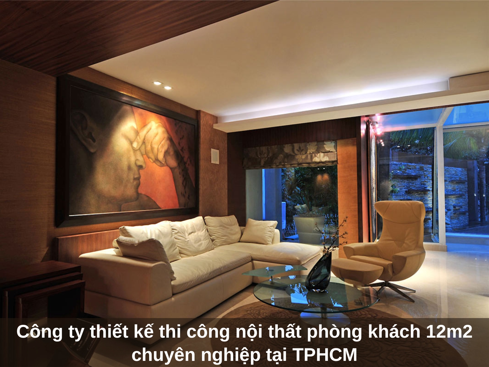 Cong ty thiet ke thi cong noi that phong khach 12m2 chuyen nghiep tai TPHCM