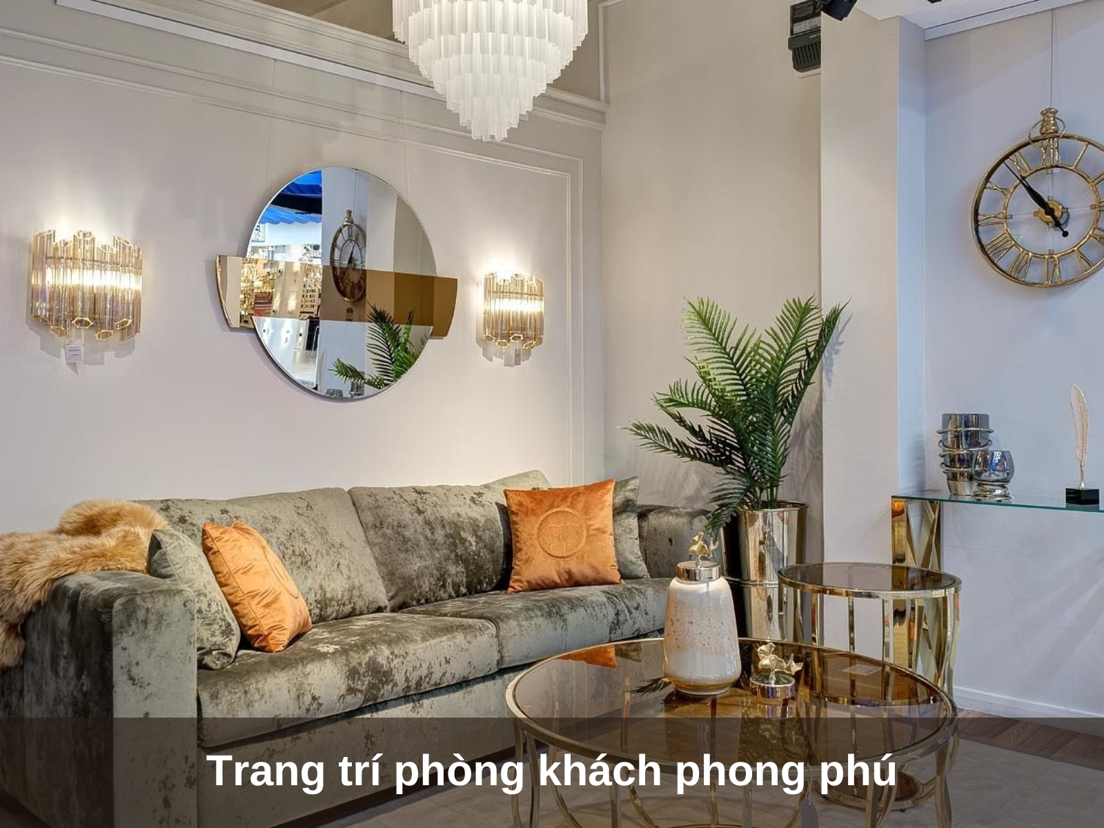 Trang tri phong khach phong phu