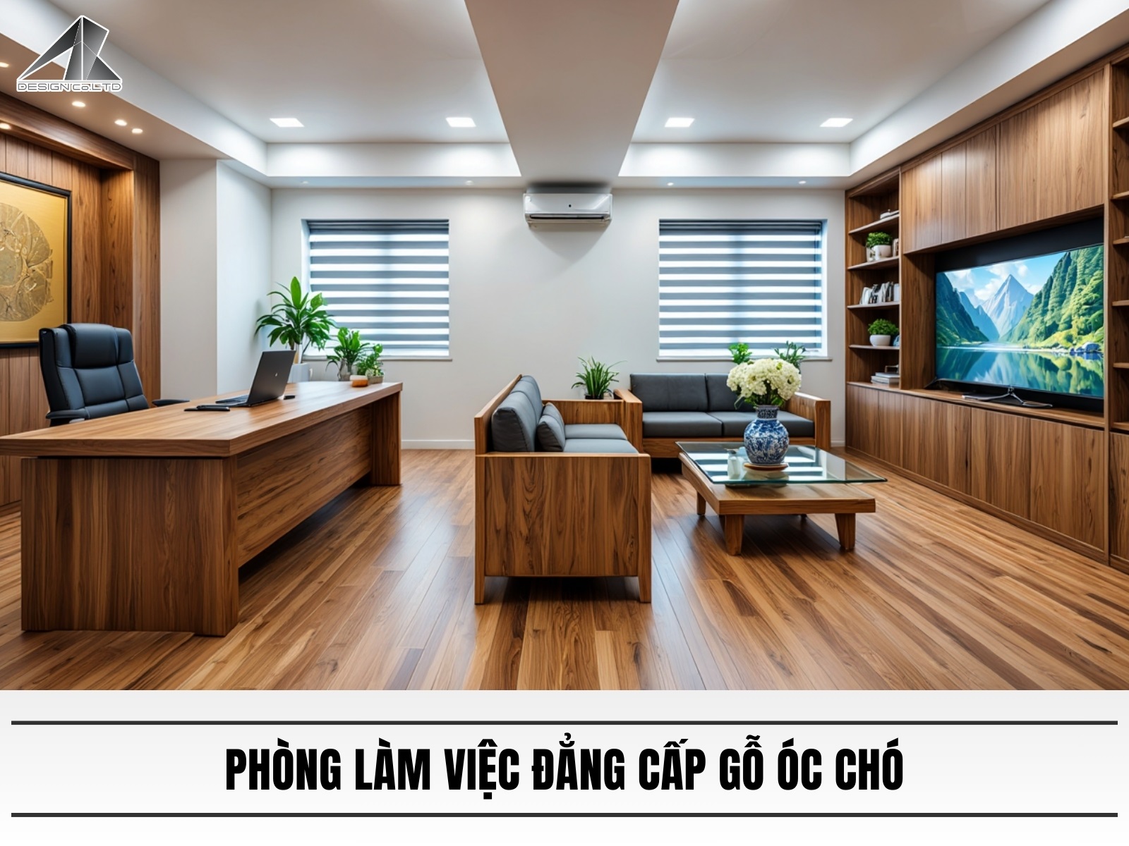 Phong lam viec dang cap go oc cho