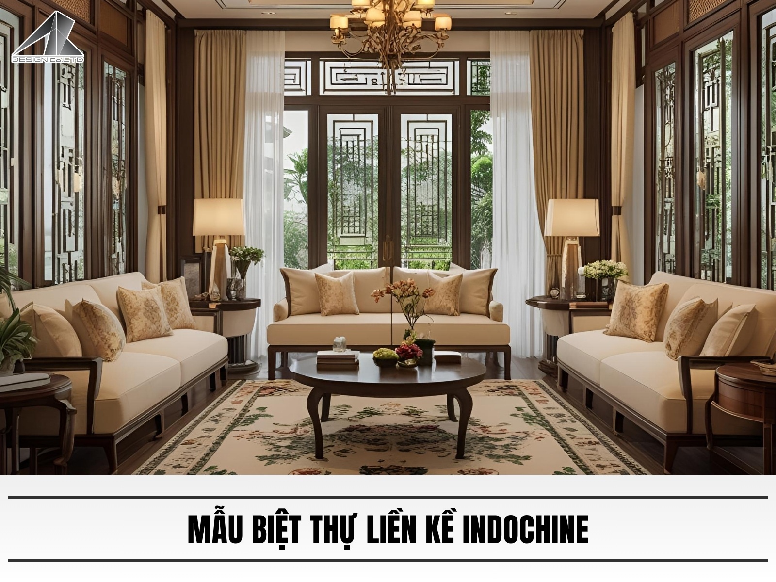 Mau biet thu lien ke phong cach Indochine