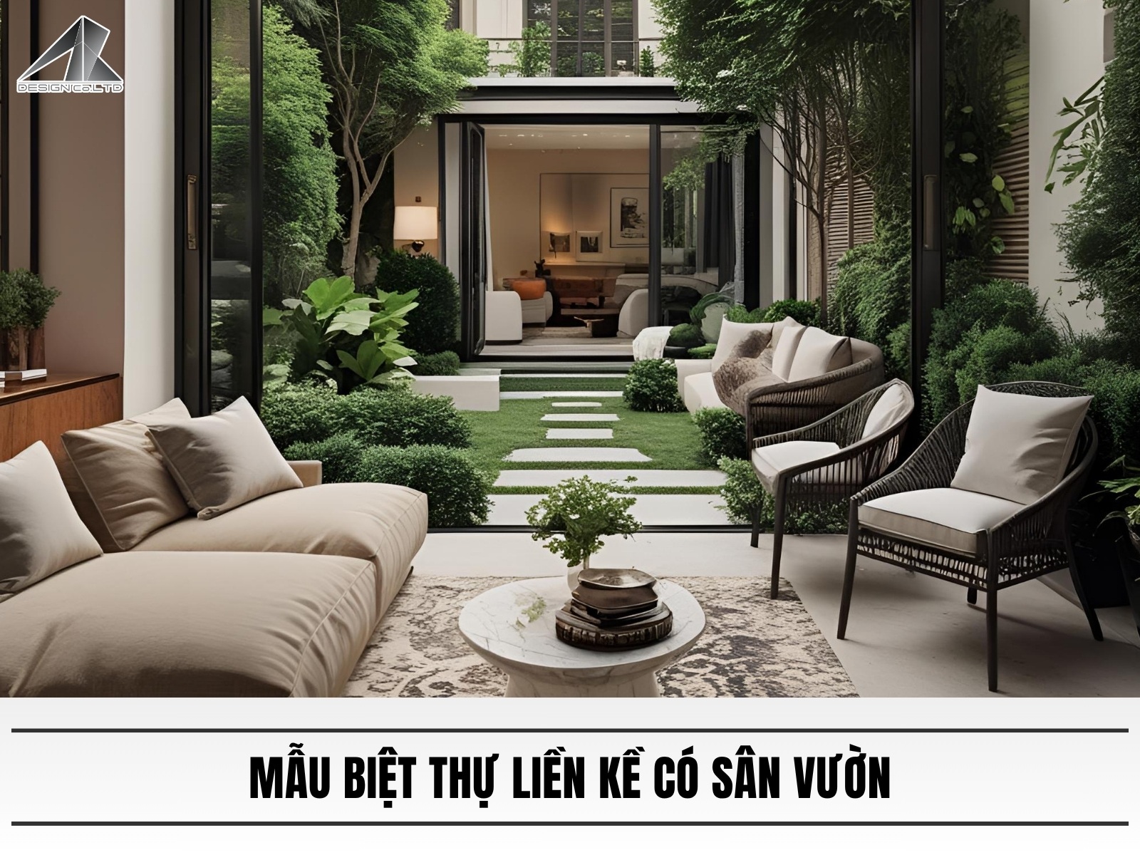 Mau biet thu lien ke co san vuon