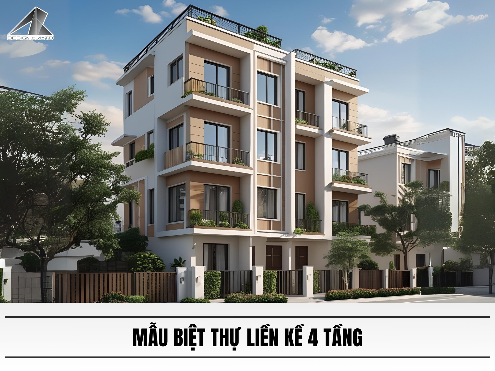 Mau biet thu lien ke 4 tang