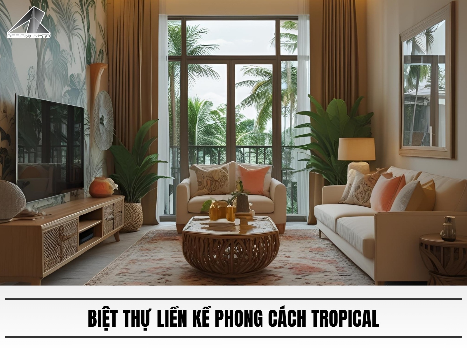 Biet thu lien ke phong cach Tropical