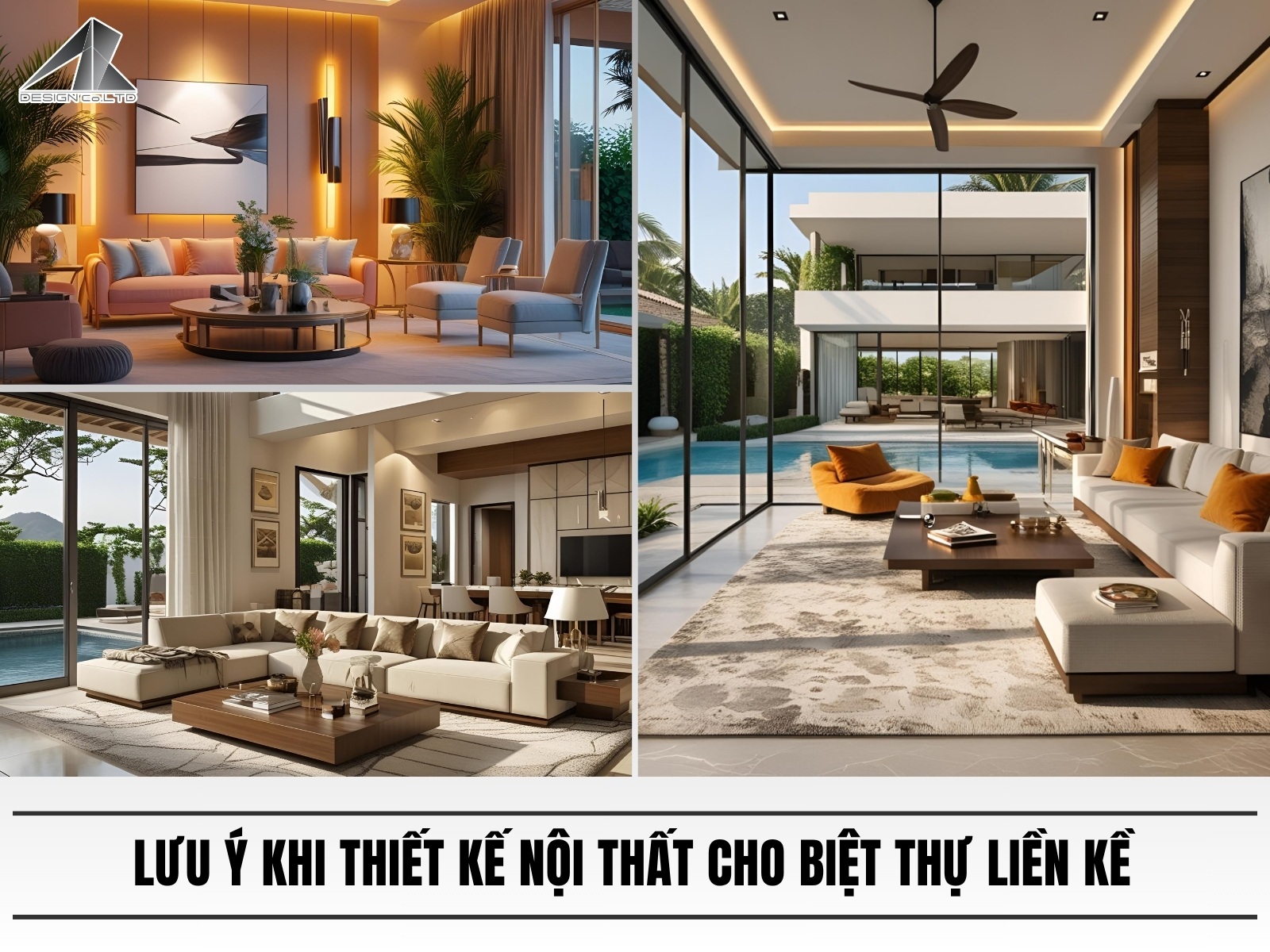 Luu y khi thiet ke noi that cho biet thu lien ke