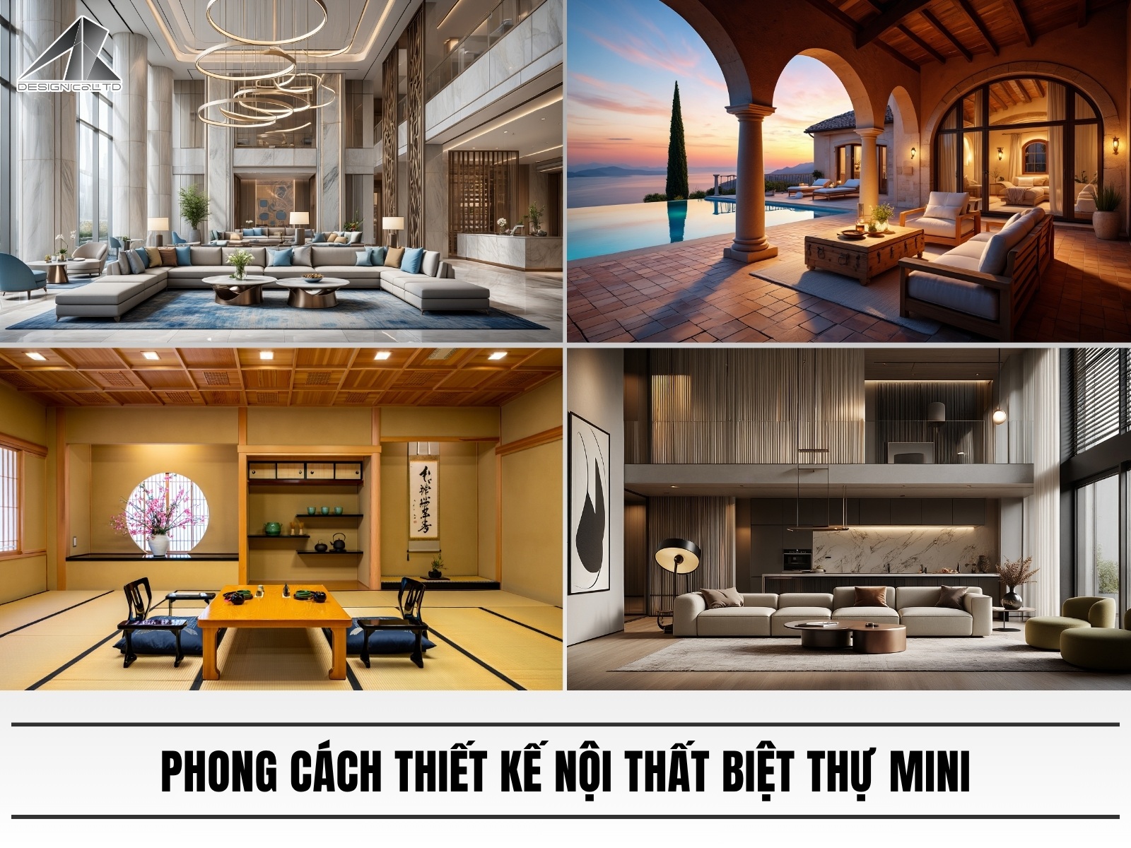 Phong cach thiet ke noi that biet thu mini duoc ua chuong
