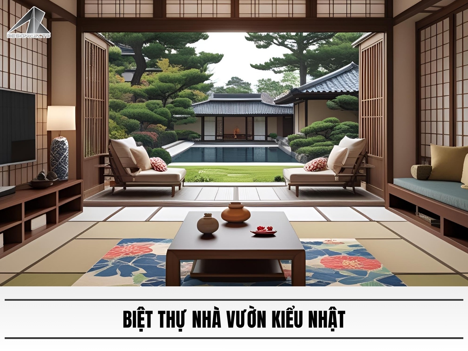 Mẫu thiết kế biệt thự nhà vườn kiểu Nhật