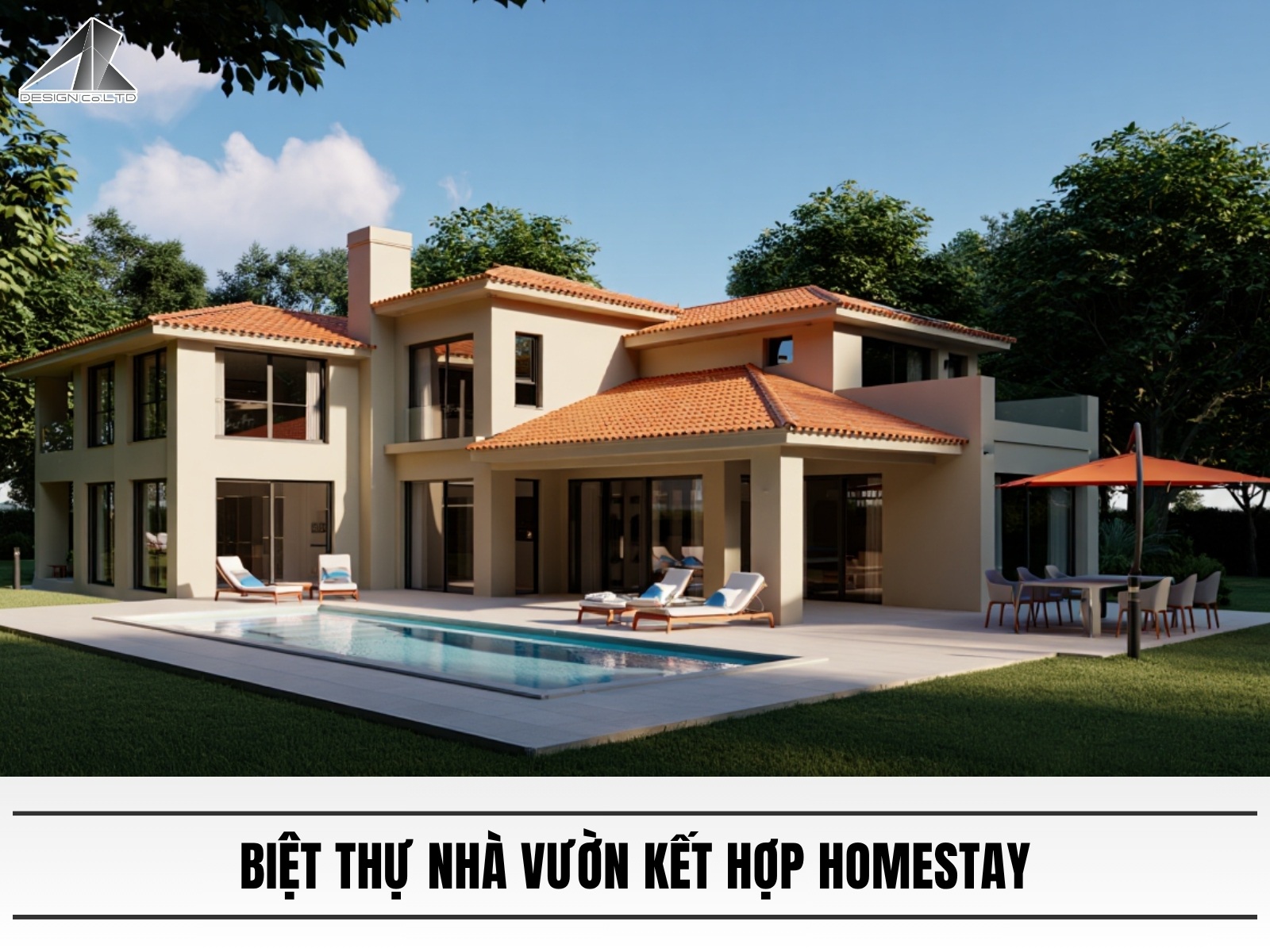Mẫu thiết kế biệt thự nhà vườn kết hợp homestay