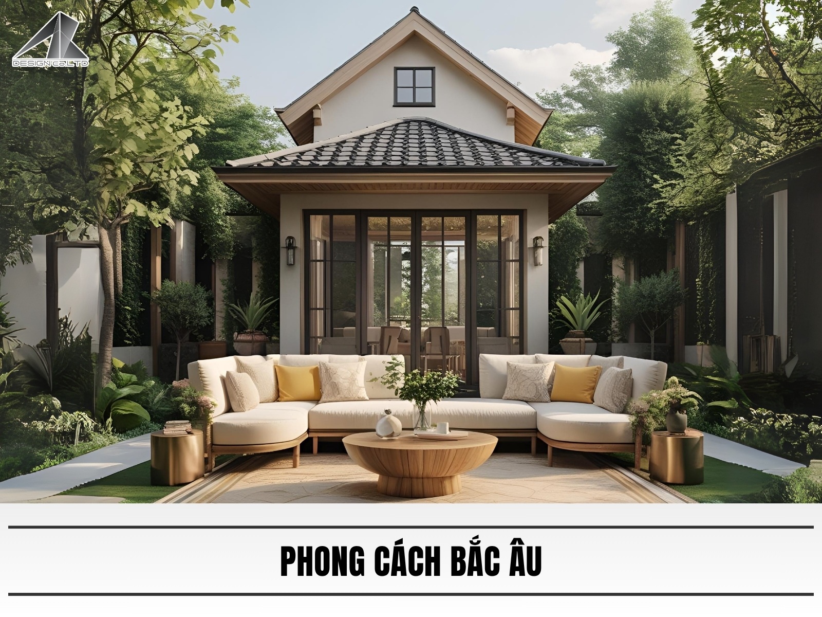 Mẫu biệt thự nhà vườn phong cách Bắc Âu