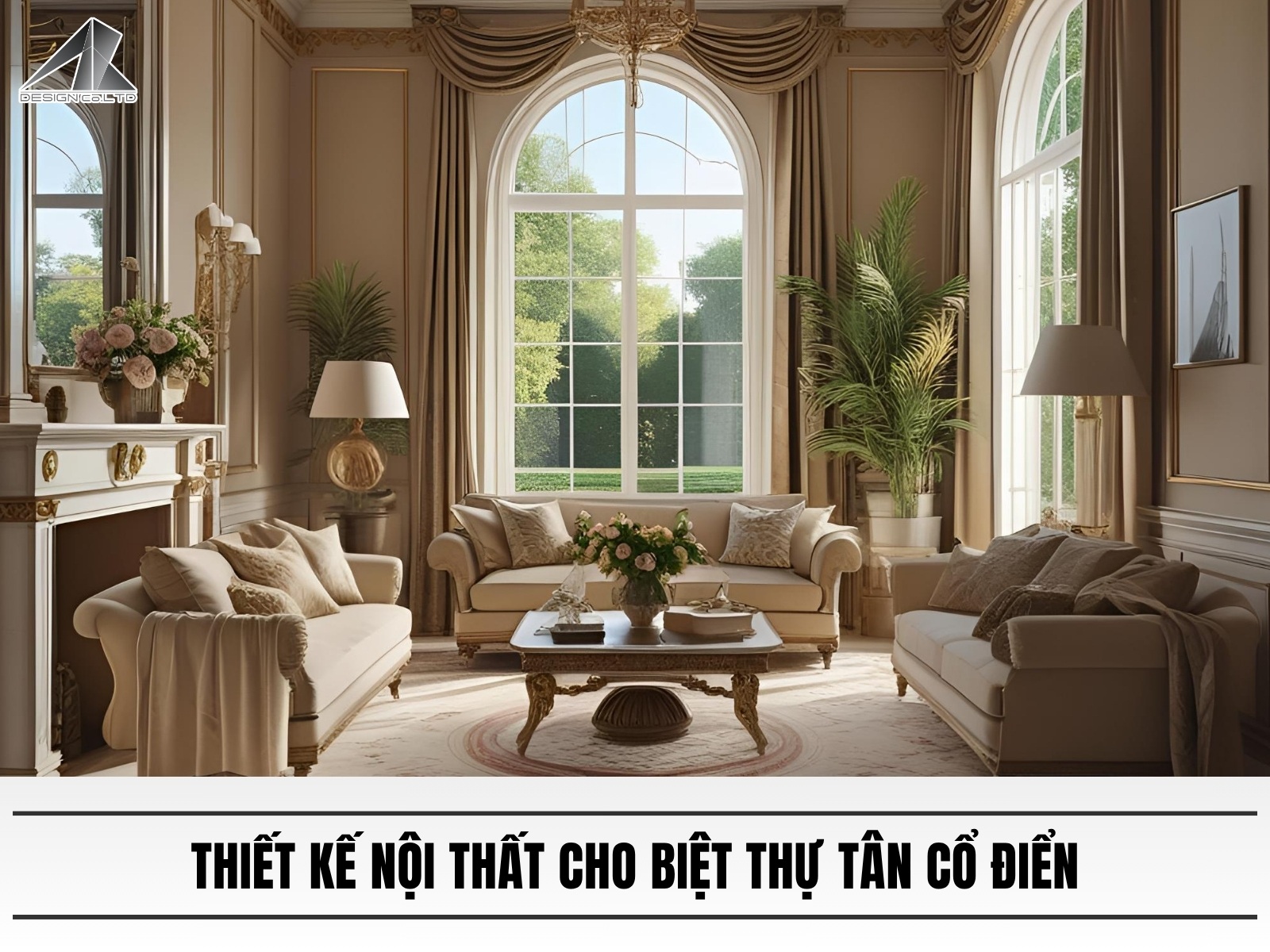 Vi sao can thue doi ngu thiet ke noi that cho biet thu tan co dien