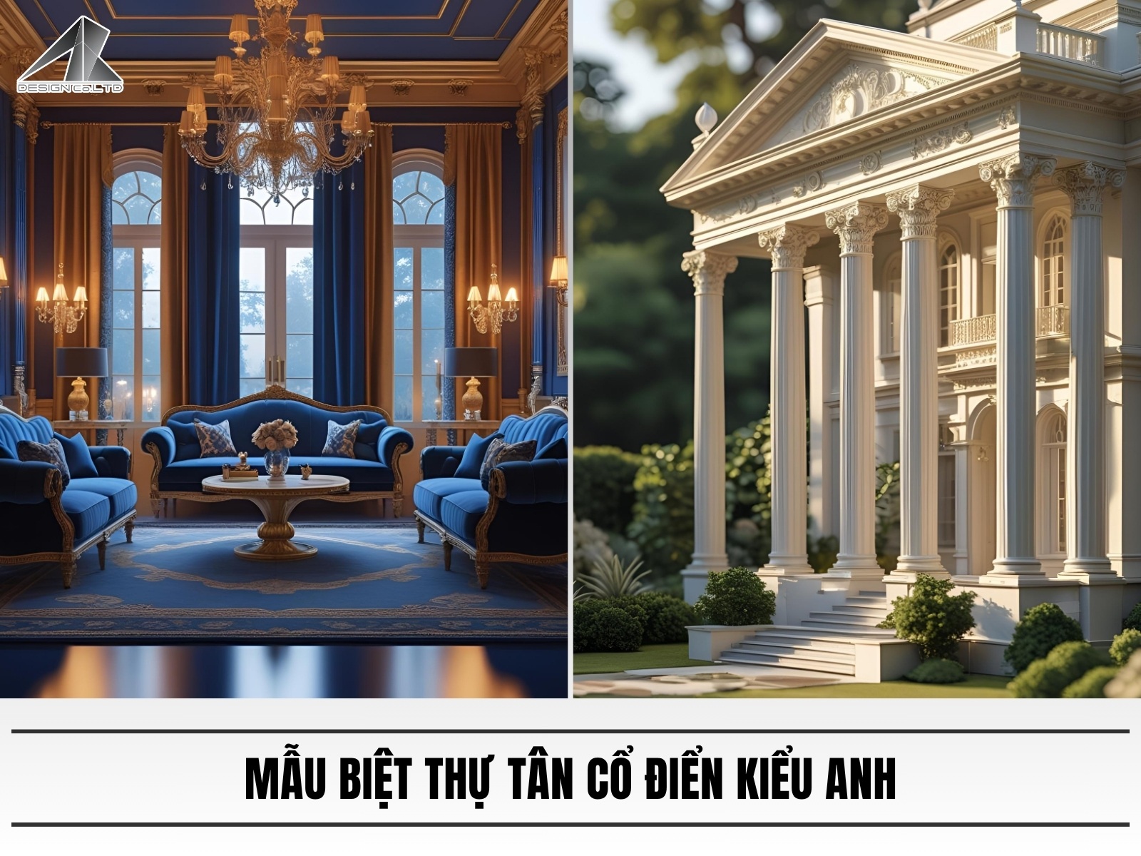 Mau biet thu tan co dien kieu Anh