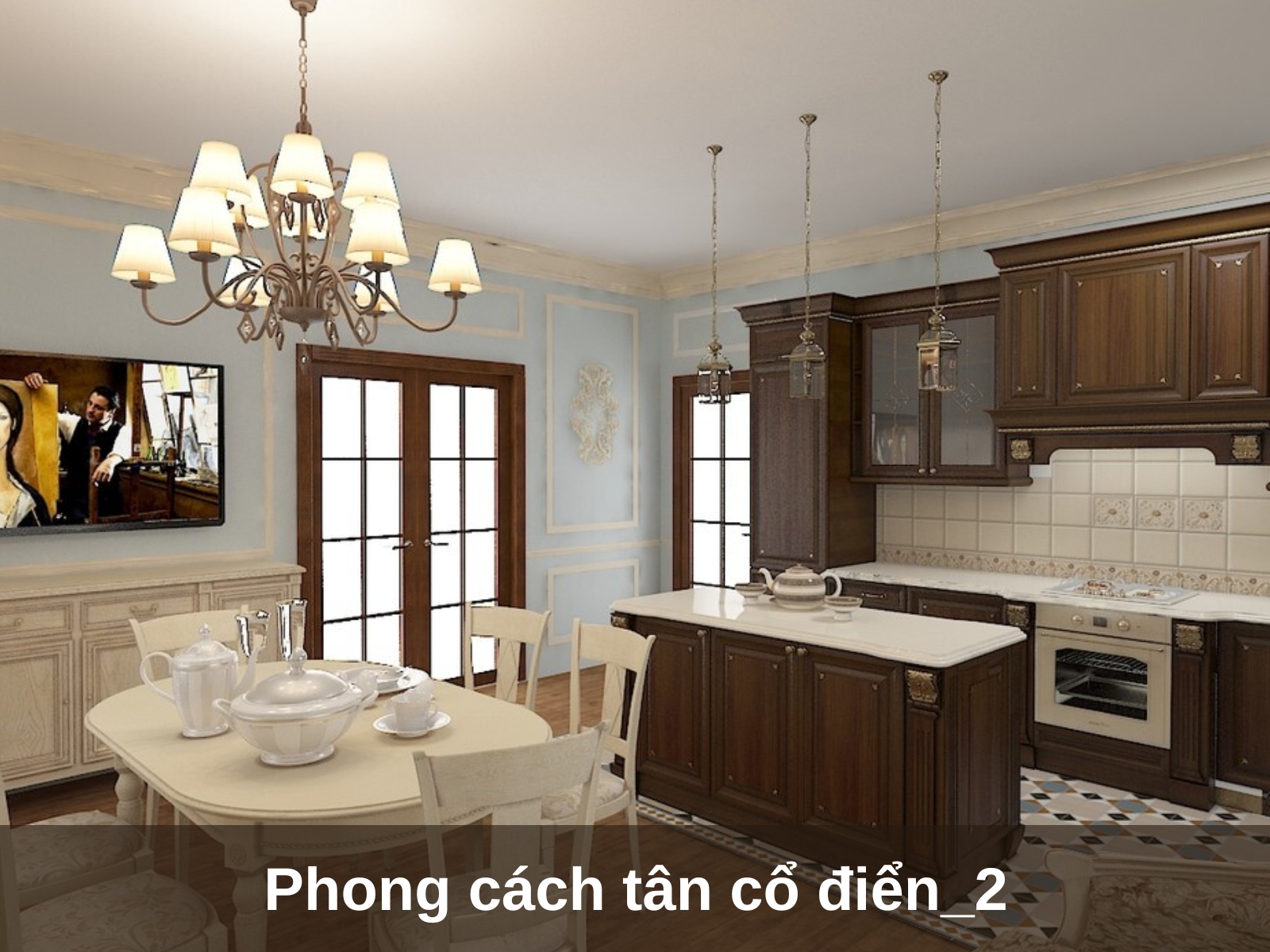 mau thiet ke noi that chung cu 100m2 phong cach tan co dien