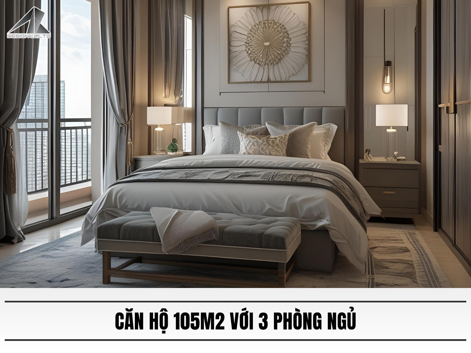 Bo cuc can ho 105m2 voi 3 phong ngu