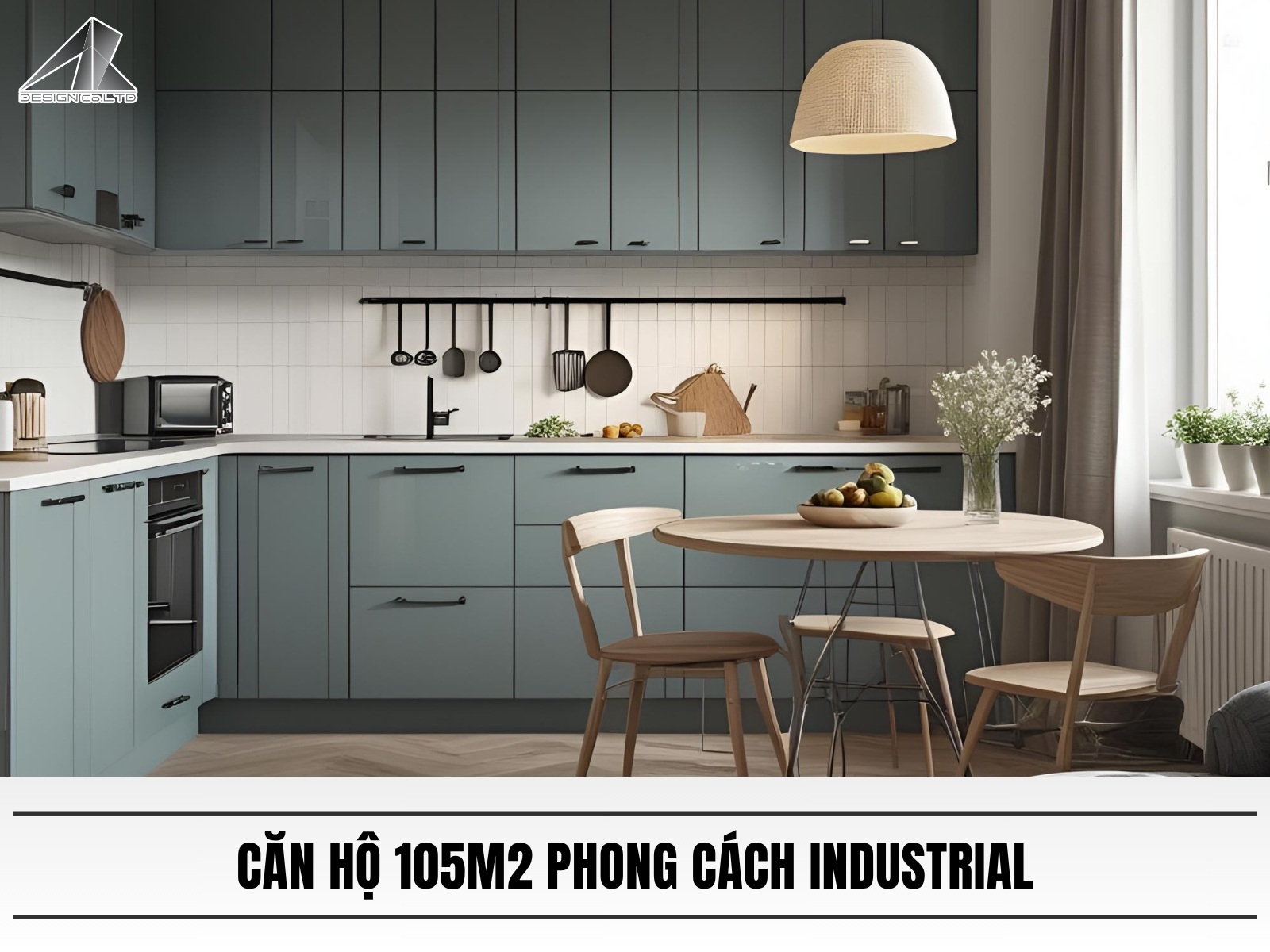Can ho 105m2 phong cach Industrial sang trong