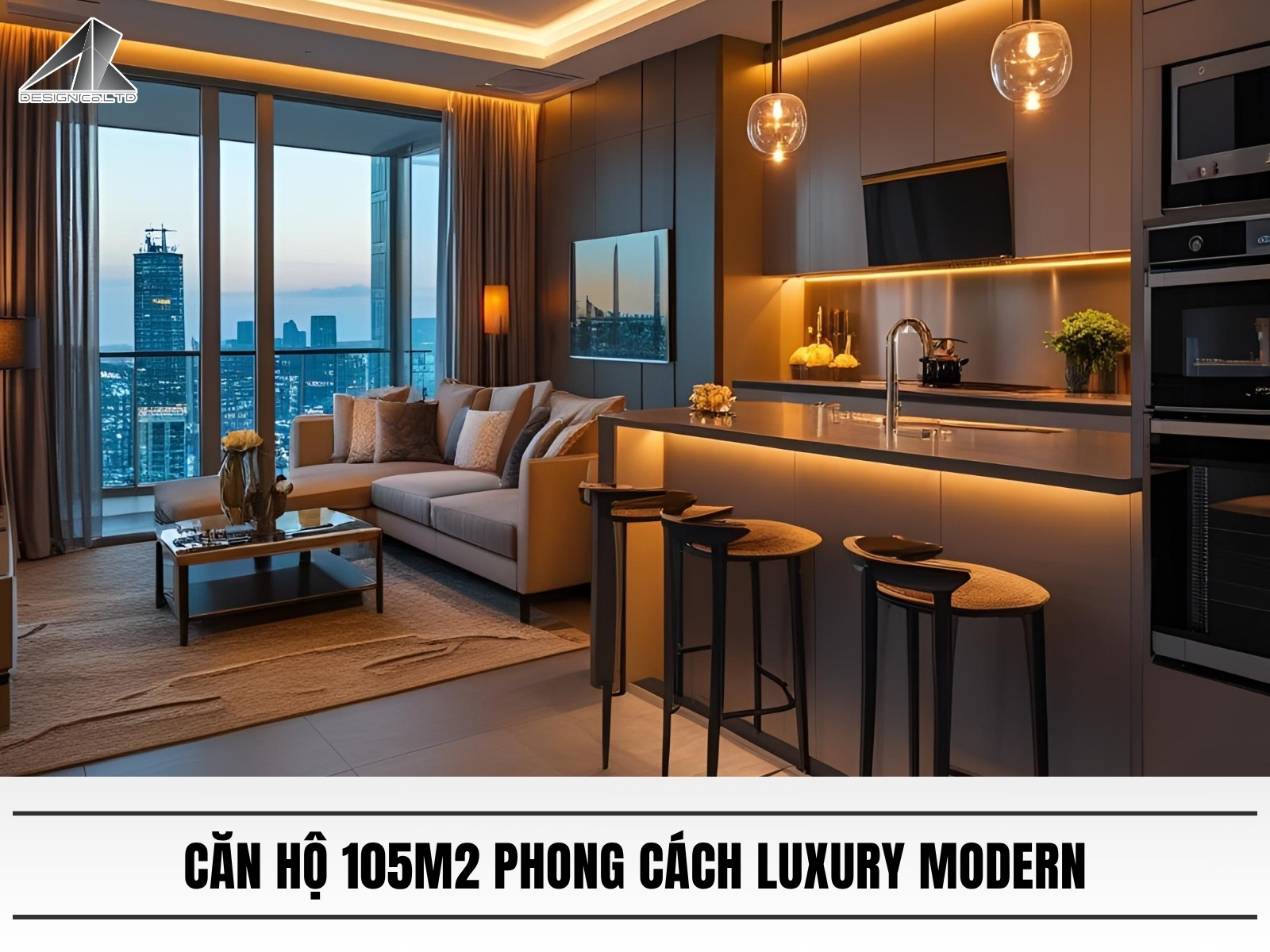Can ho 105m2 phong cach Luxury Modern