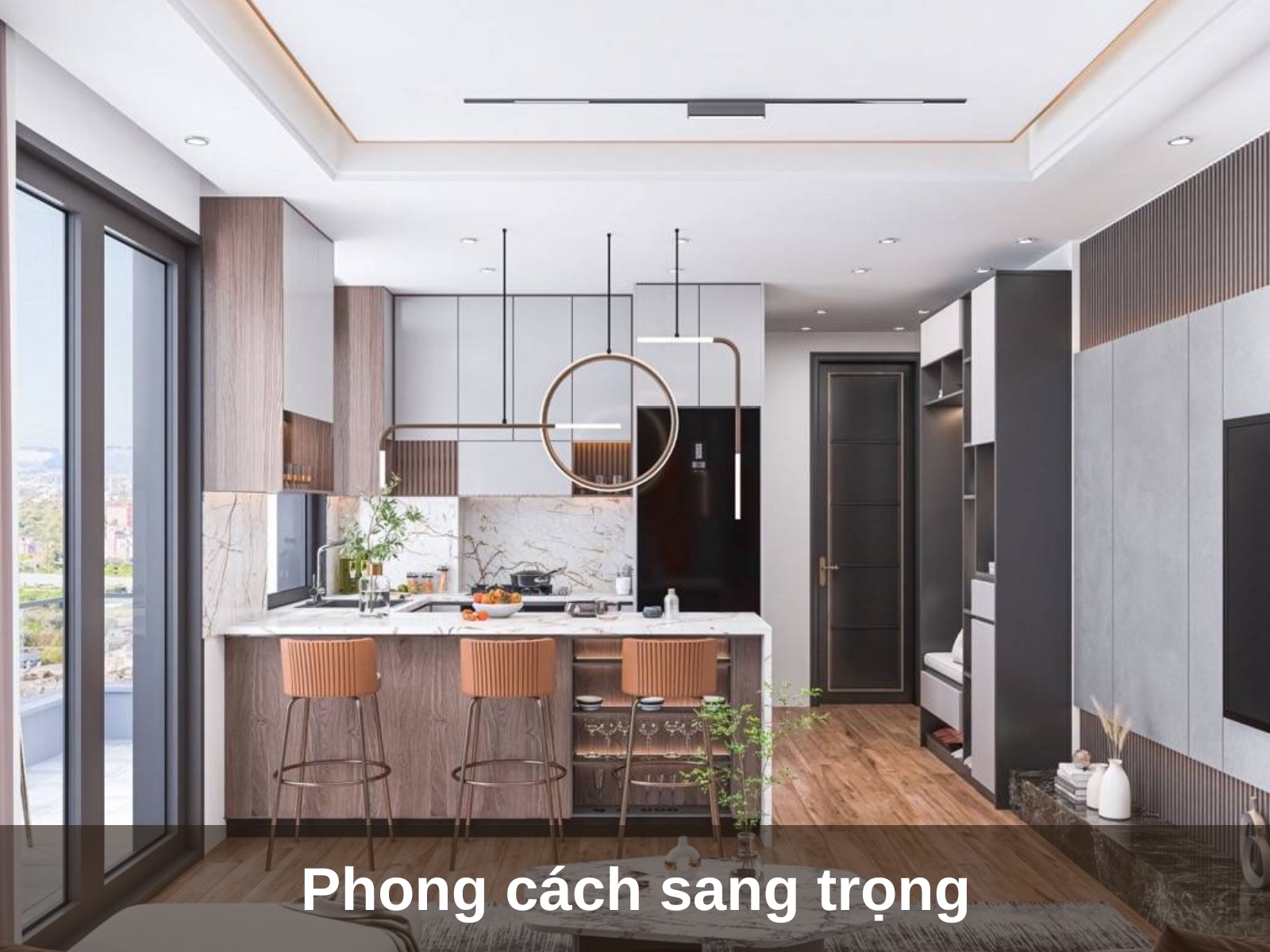 cac mau thiet ke chung cu 2 phong ngu theo phong cach