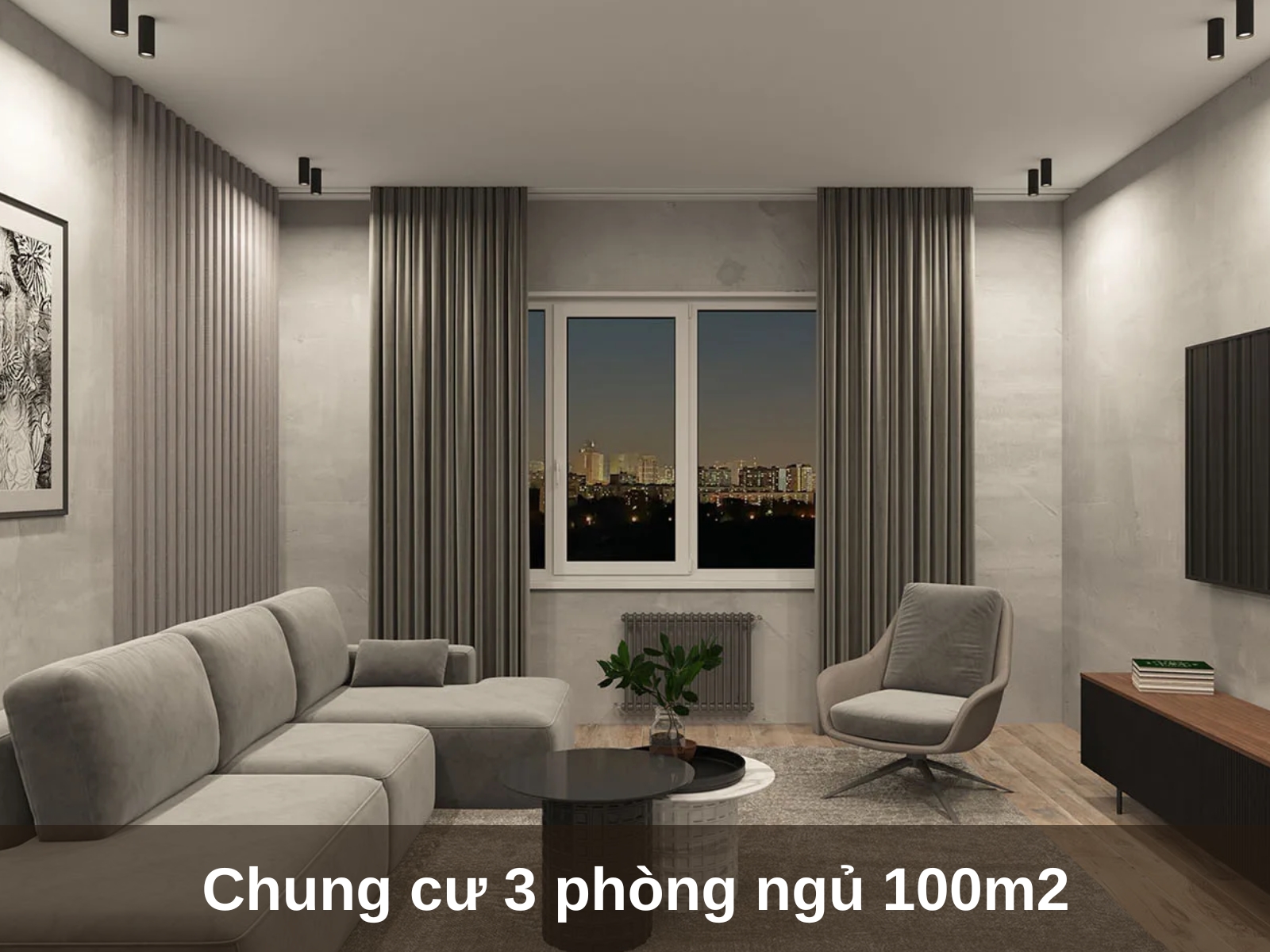 mau noi that chung cu 3 phong ngu dep mat dan dau xu huong 2025