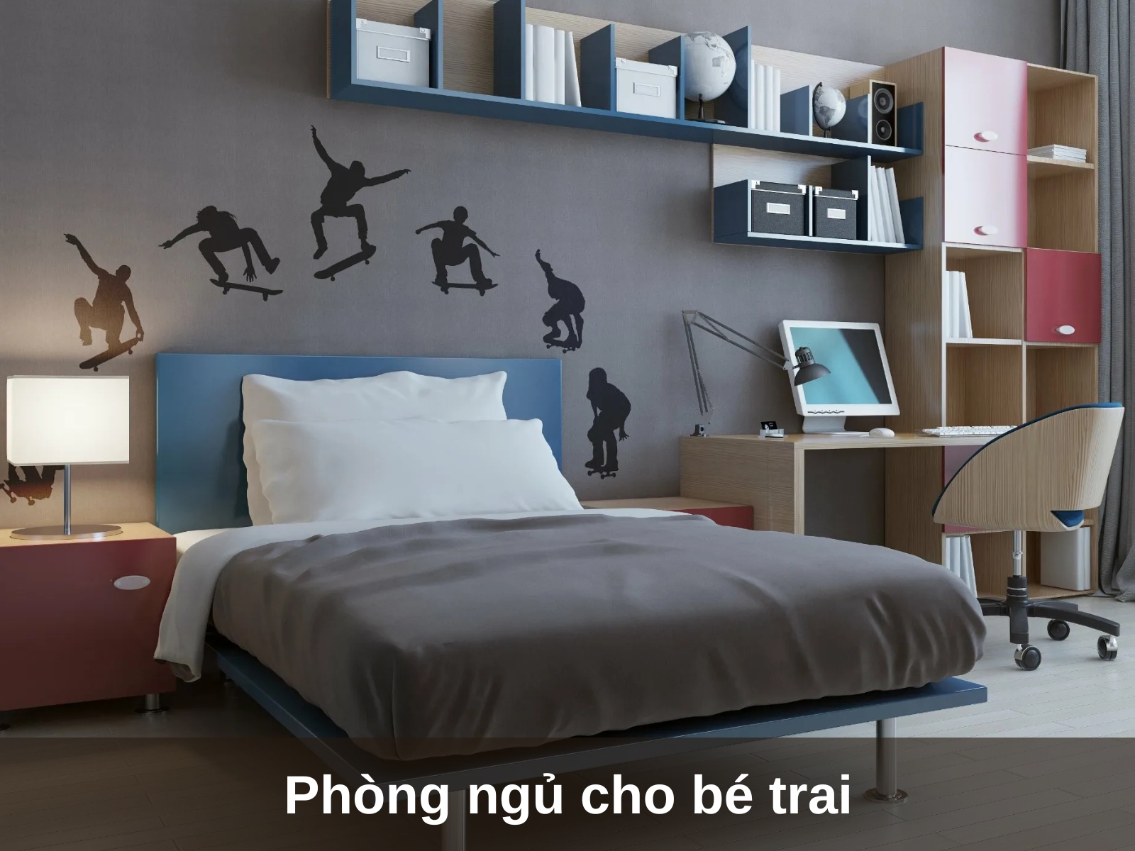 phong ngu cho be trai