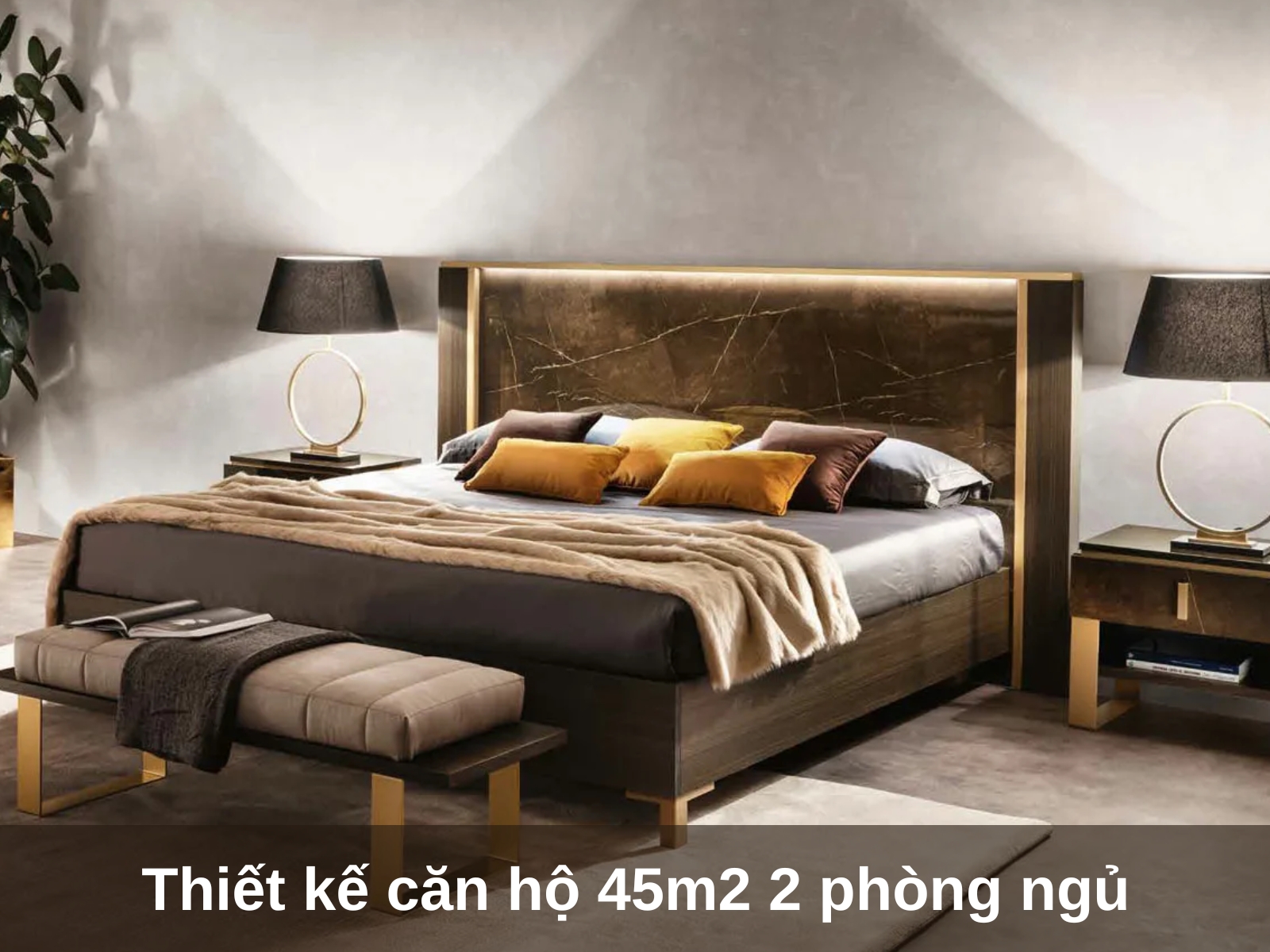 thiet ke can ho 45m2 2 phong ngu