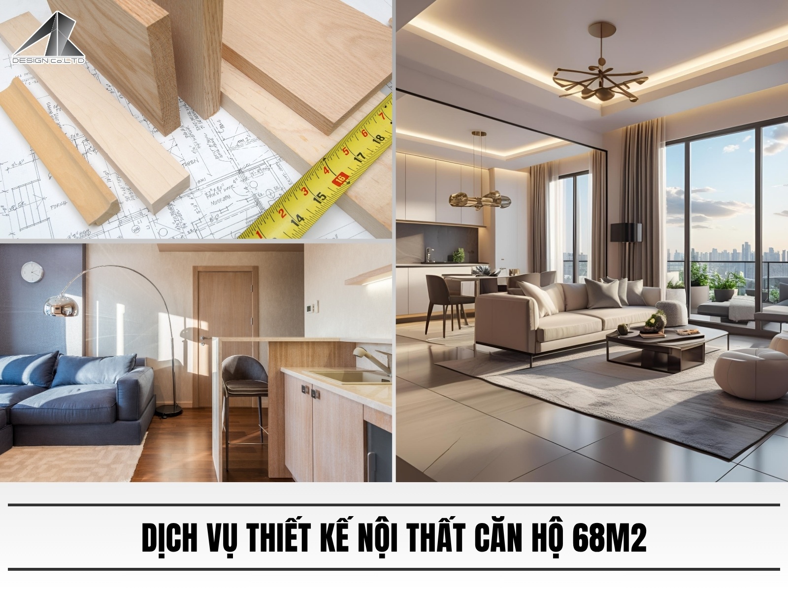 Dich vu thiet ke noi that can ho 68m2 cua An Binh Design