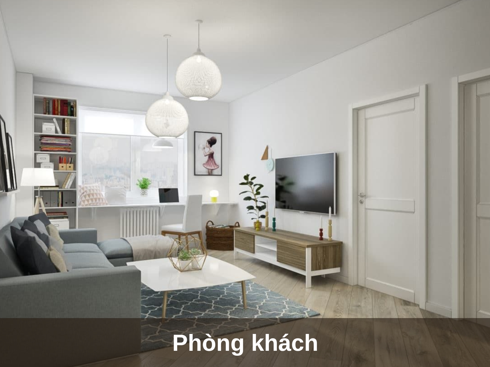 cac khong gian chinh trong thiet ke can ho 70m2