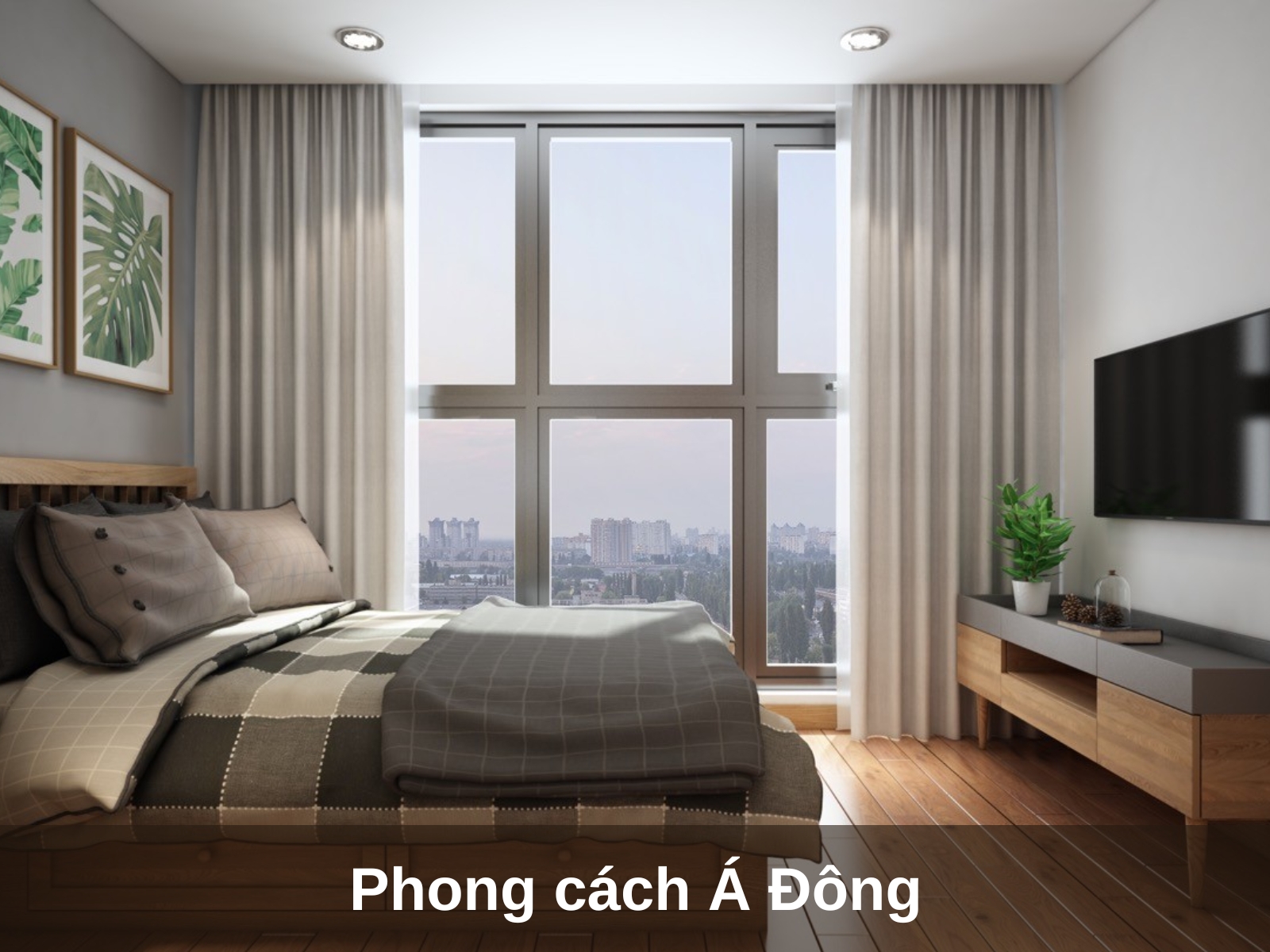 thiet ke chung cu 75m2 phong cach a dong