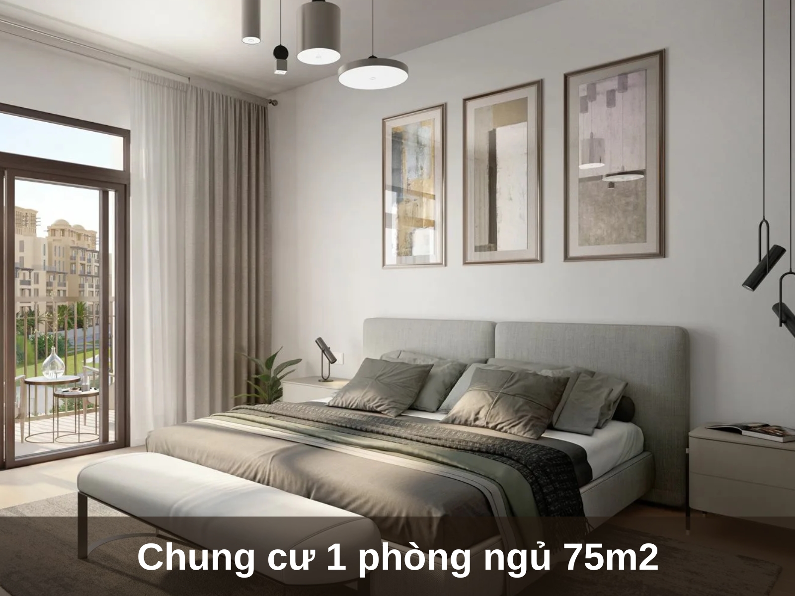 thiet ke chung cu 1 phong ngu 75m2