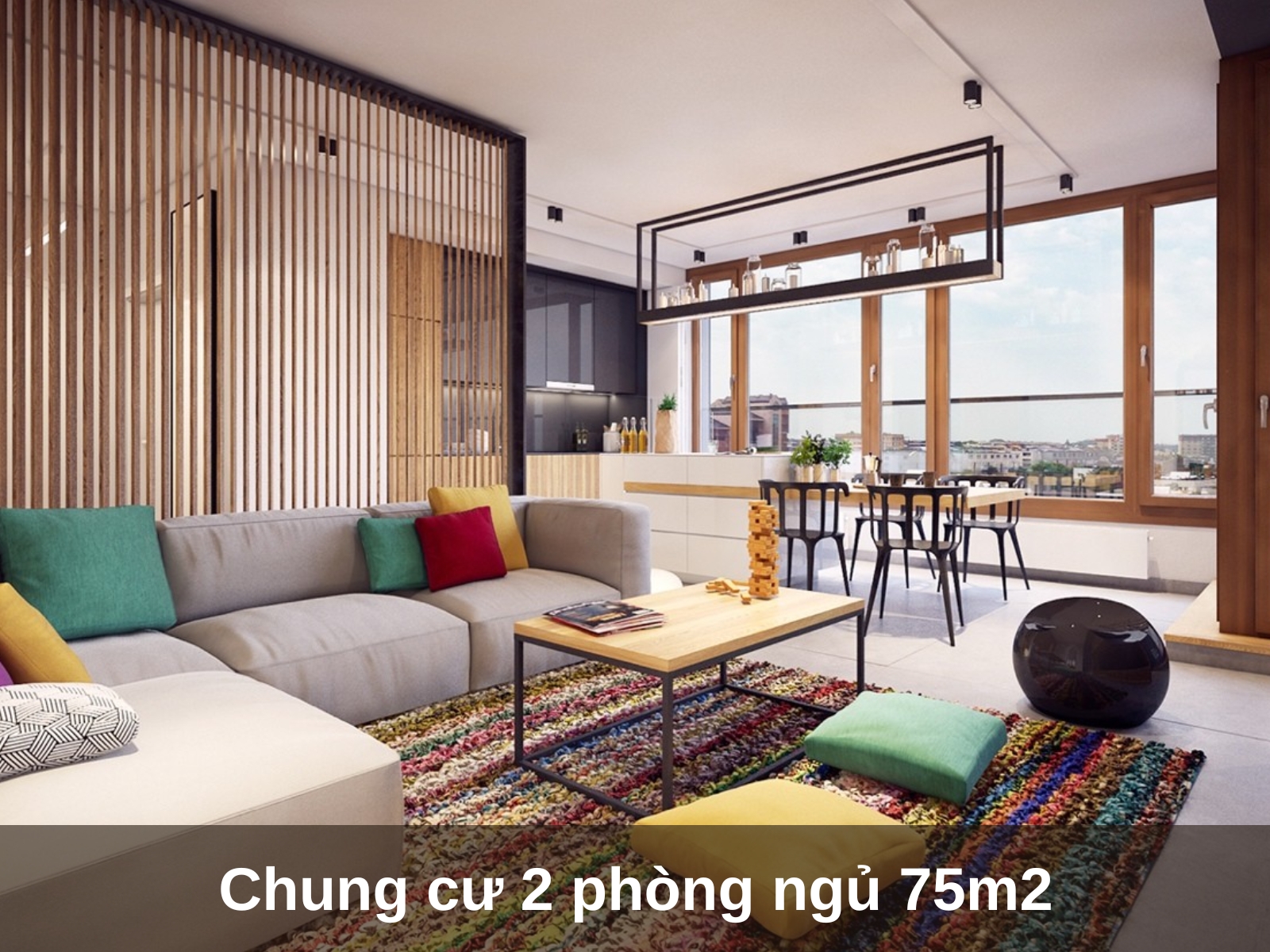 thiet ke chung cu 2 phong ngu 75m2