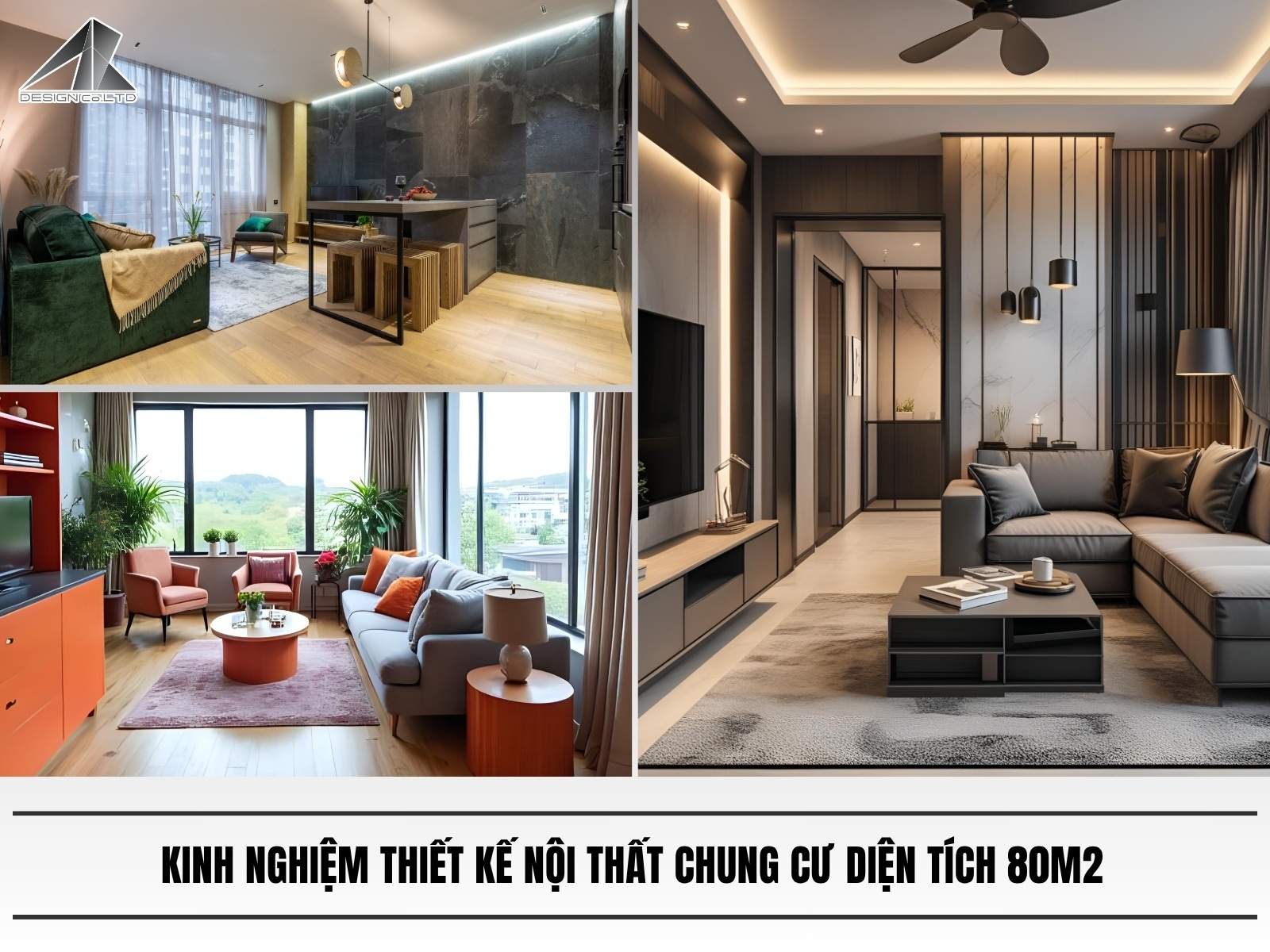Kinh nghiem thiet ke noi that chung cu dien tich 80m2 dep hien dai