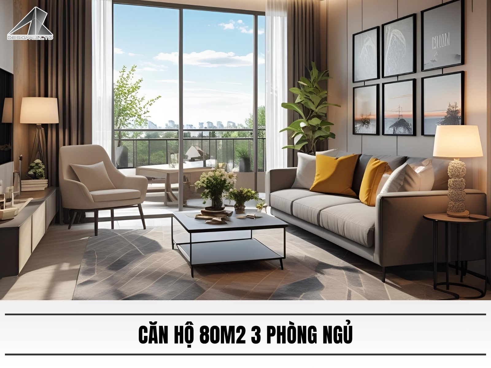 Thiet ke can ho 80m2 3 phong ngu