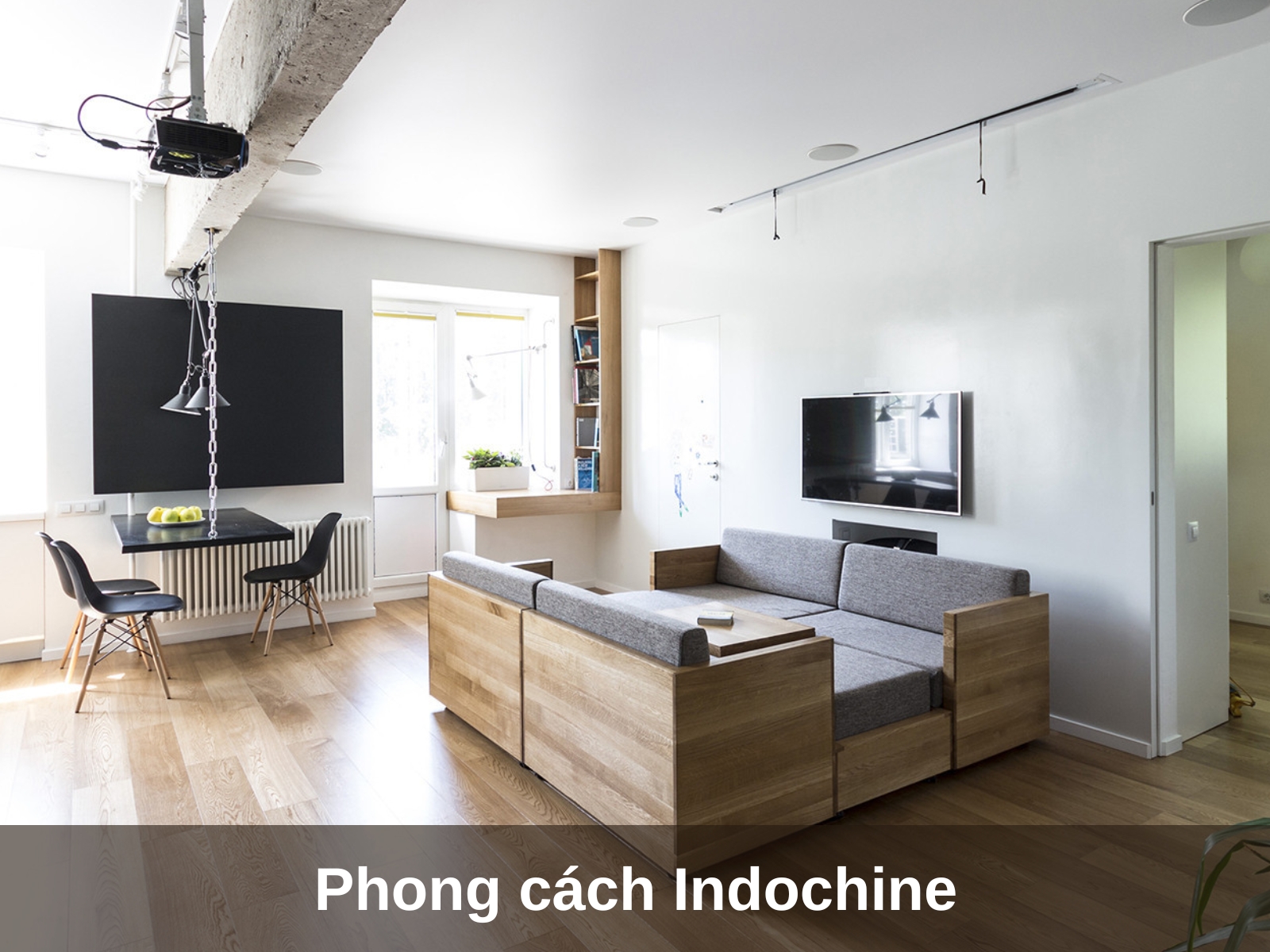 phong cach thiet ke can ho 90m2 indochine