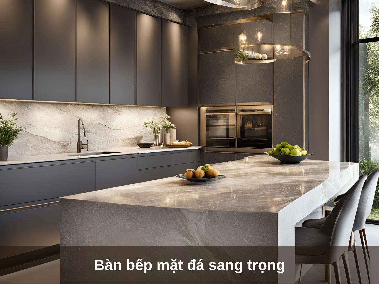 Ban bep mat da sang trong