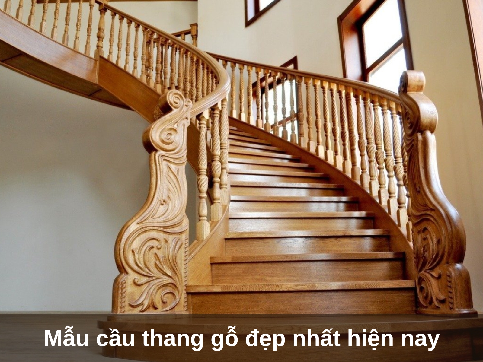 tong hop mau cau thang go dep nhat hien nay