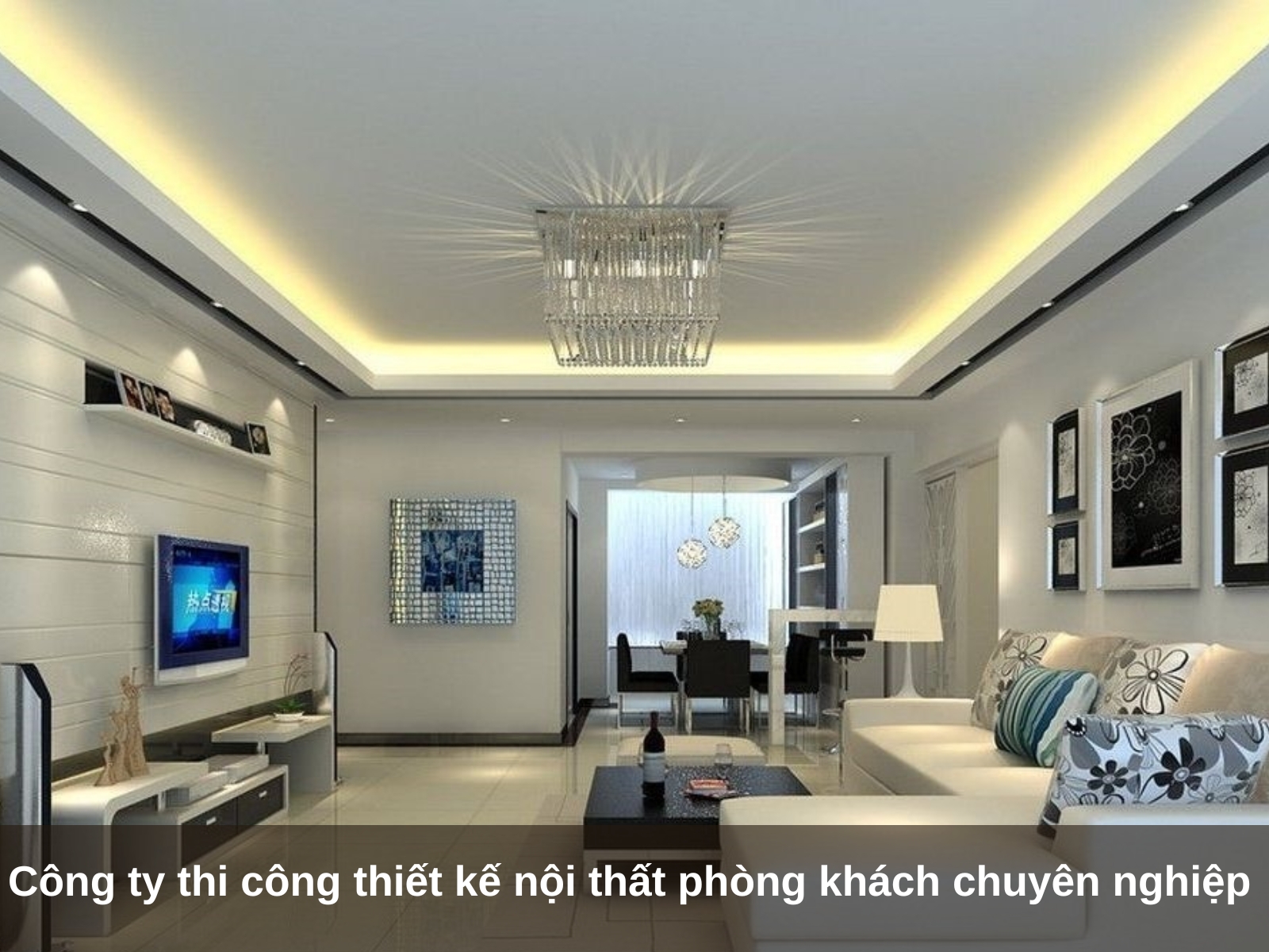 Cong ty thi cong thiet ke noi that phong khach chuyen nghiep 