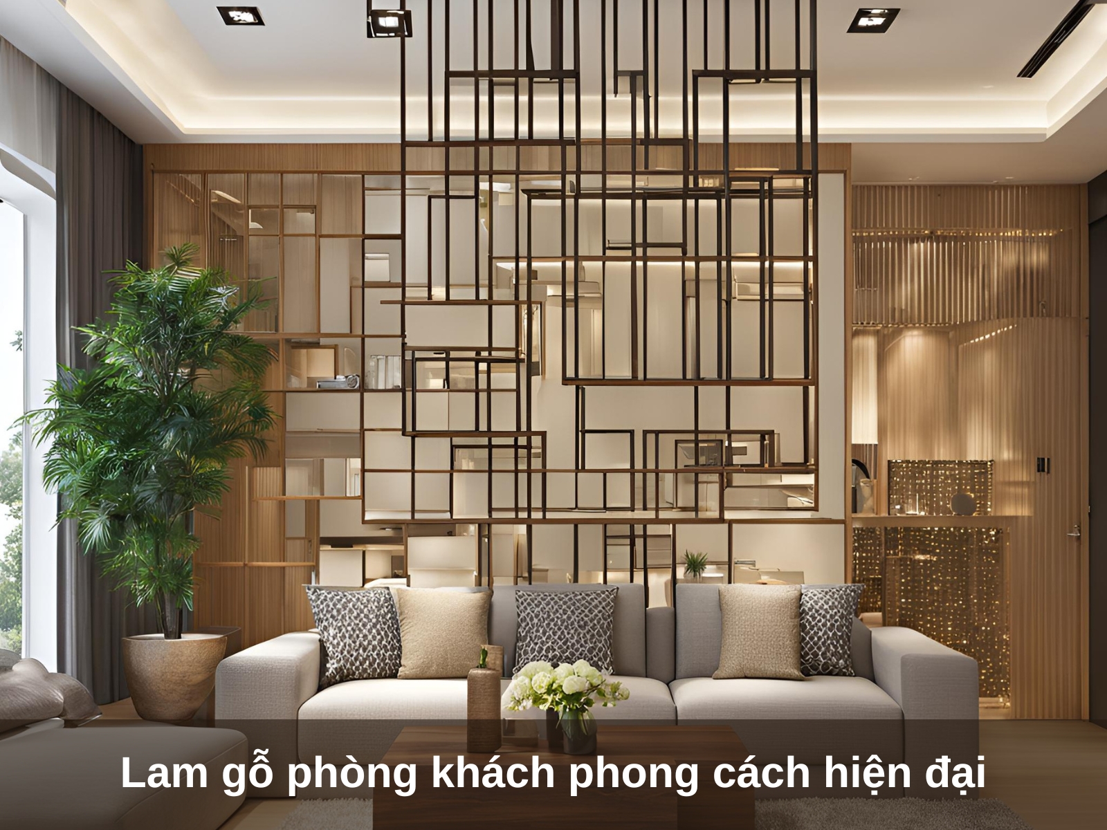 Lam go phong khach phong cach hien dai