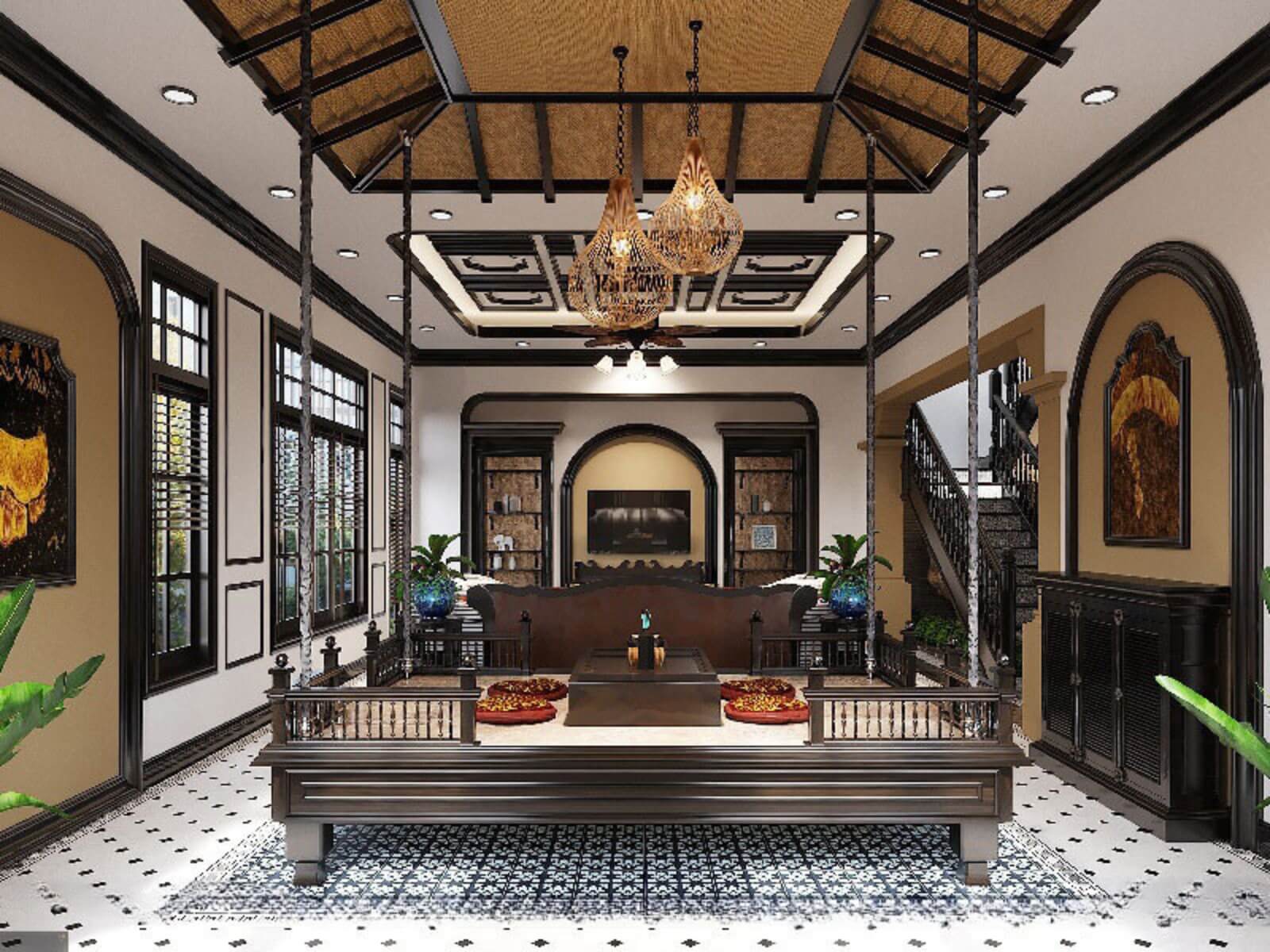 Đồ nội thất phong cách thiết kế Indochine