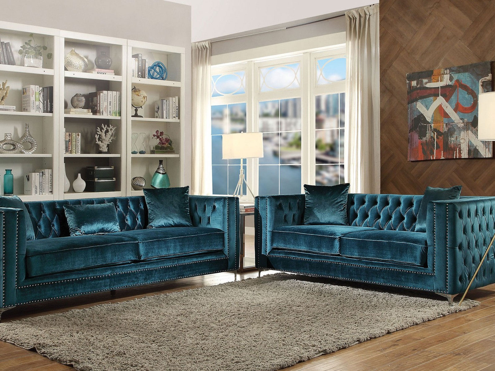 phong khach su dung sofa nhung