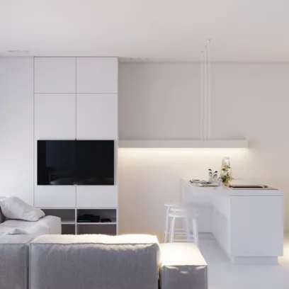 Thiết kế căn hộ phong cách tối giản