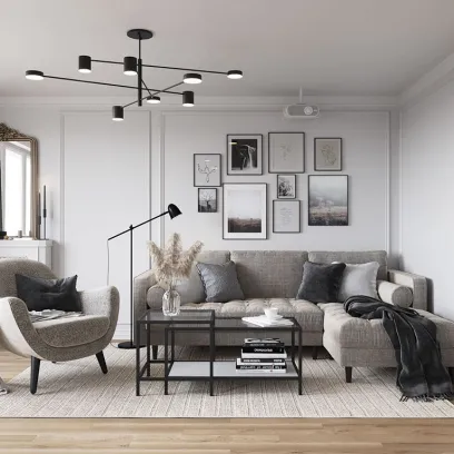 Thiết kế phòng khách phong cách Bắc Âu